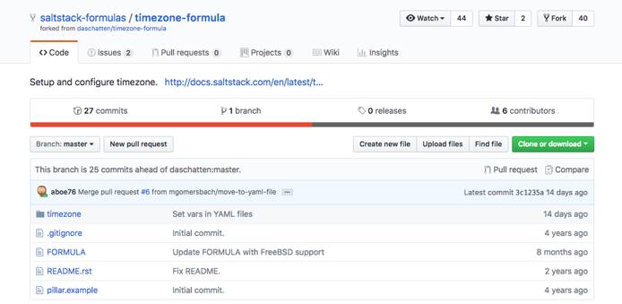 Fork SaltStack timezone formula